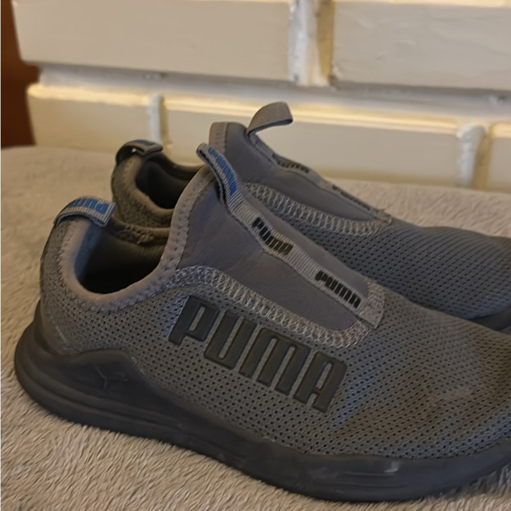 PUMA Charcoal Slip-On Shoes Boys